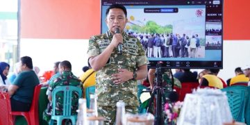 Meriahkan HUT TNI ke-81, Kodim 1409/Gowa Gelar Bazar dan Bakti Kesehatan Berbasis Vicon
