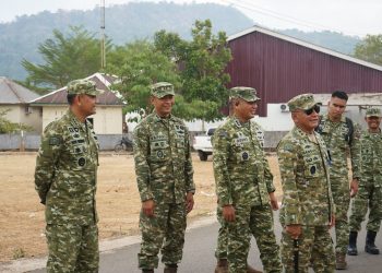 Pangdam XIV/Hasanuddin Tinjau Latihan Taktis Tingkat Kompi Yonkav 10/MG di Gowa