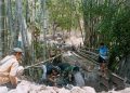 Percepat Akses Warga, Kodim 1409/Gowa Bersama Yonzipur Garap Jembatan Sungai Karangloe