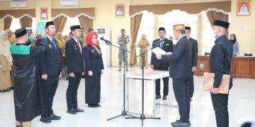 Bupati Jeneponto Lantik Tiga Pejabat, Tekankan Peningkatan Kinerja dan Pelayanan Publik
